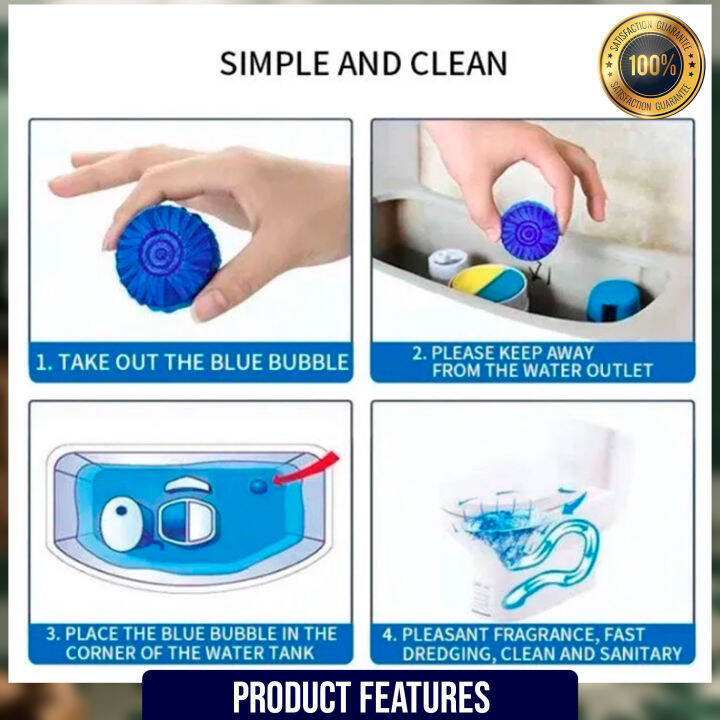 BLUE BUBBLE Toilet Cleaner Tablets🔵