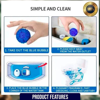 BLUE BUBBLE Toilet Cleaner Tablets🔵