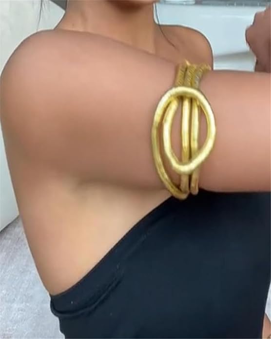 Premium Gold-Plated Bendable Serpent Snake Choker Necklace