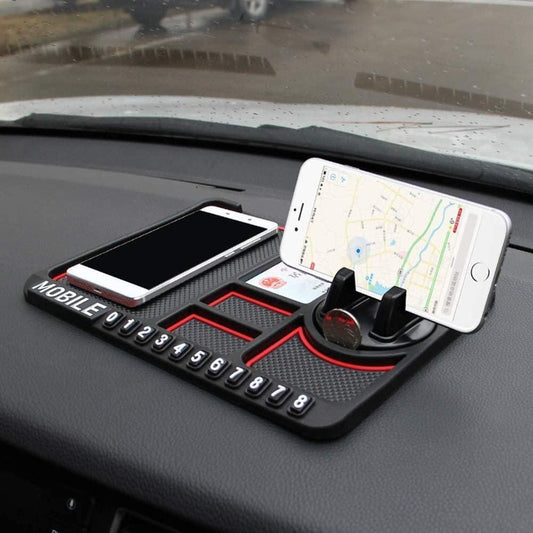 Multifunction Phone GPS Holder Anti-Slip Silicone Dashboard